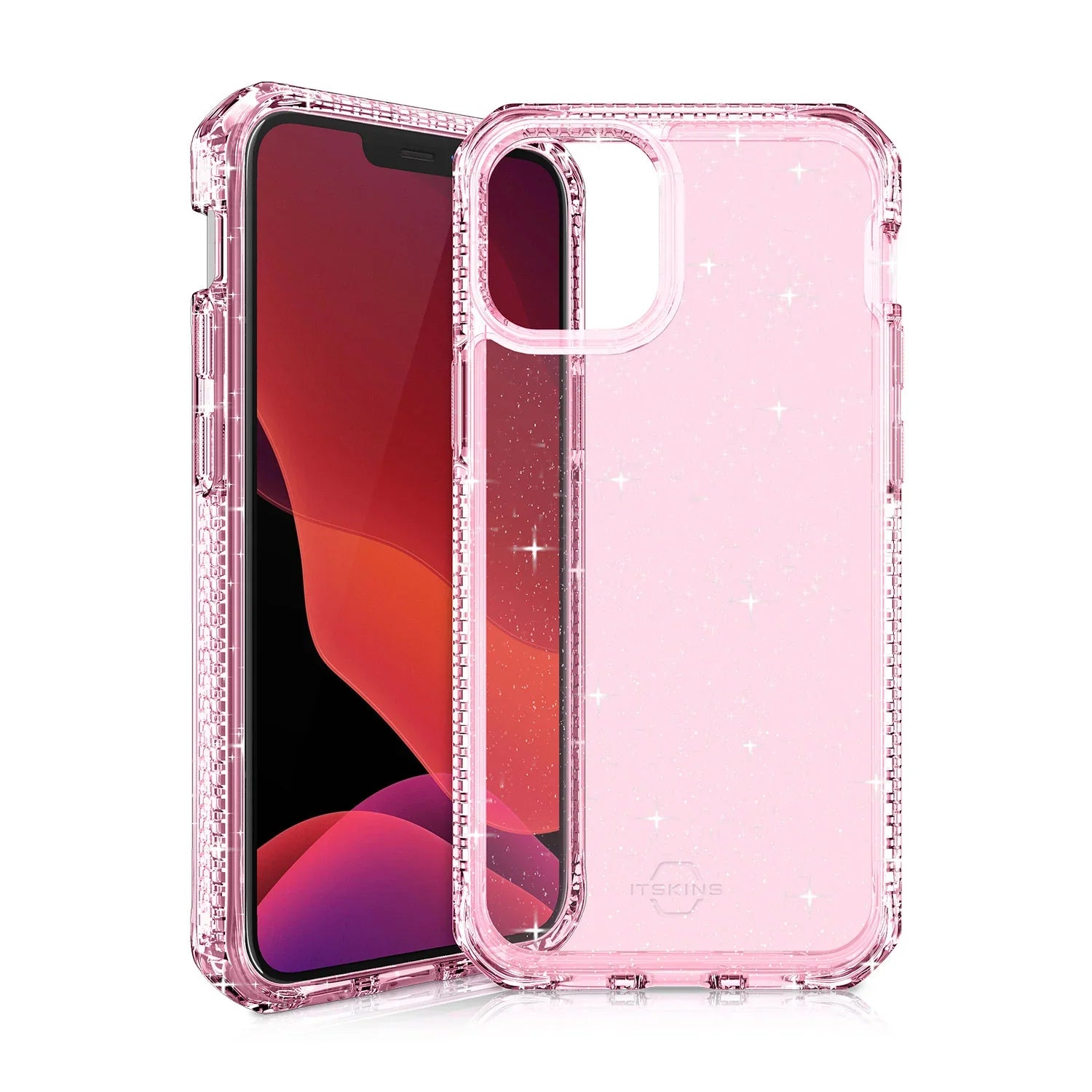 Itskins Hybrid Spark iPhone 12 Pro Max Case - Pink - Tashqila Itskins Hybrid Spark iPhone 12 Pro Max Case - Pink - Tashqila